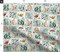 Sage Quilt Topper Hedgehog Whimsical Woodland Forest Animals Wholecloth Green Cheater Quilt Patchwork Custom Printed Fabric by Spoonflower Various Fabrics by the Yard or Fat Quarter